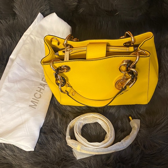 Michael Kors Vibrant Yellow Tote - Picture 6 of 6